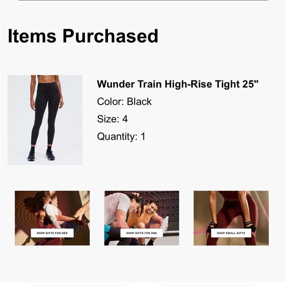 Wunder Train High-Rise Tight 25 size 4
